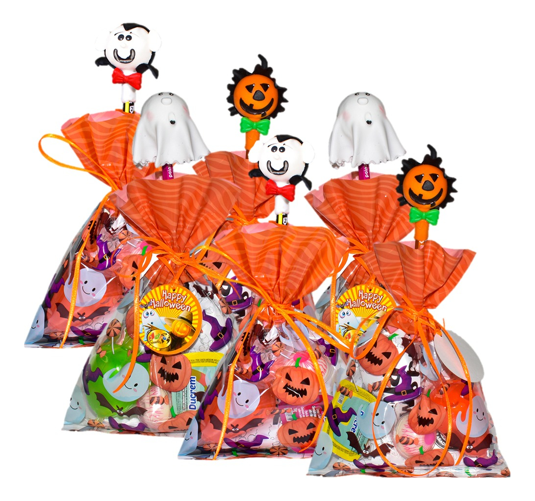 Bolsa Halloween Con Dulces Y Lápiz 60 g X 6 Uds